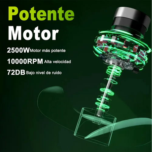 Hey+ cortador de grama elétrico, 2500W aparador de grama, 10000RPM Alta velocidade